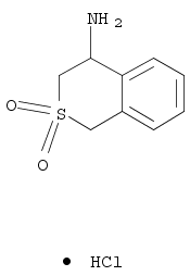 1H-2-Benzothiopyran-4-amine, 3,4-dihydro-, 2,2-dioxide, hydrochloride (1:1)
